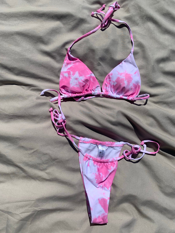 "Palm Springs" Tie Dye Bikini - Pink